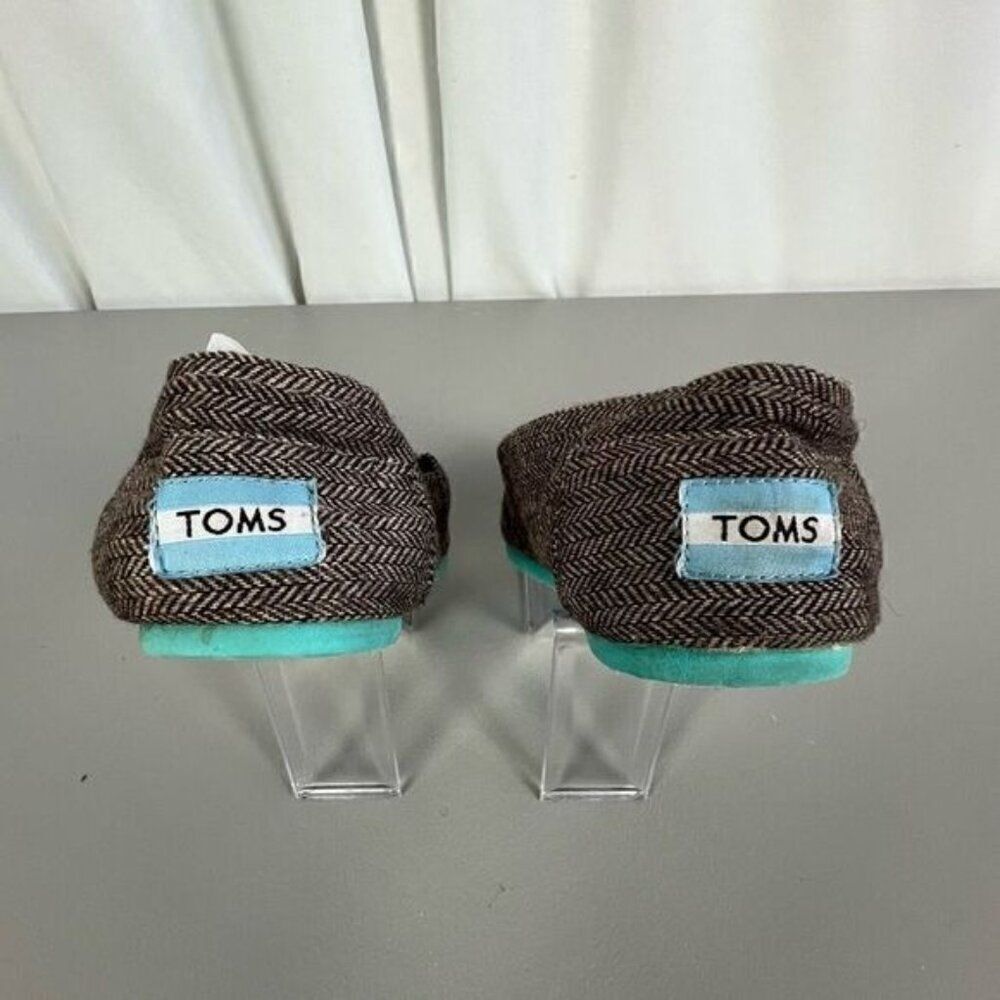 TOMS WOMENS SHOE BROWN TWEED COLOR SIZE 7 1/2W - Picture 5 of 10